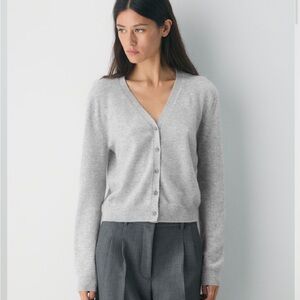 Aritzia Bare Cashmere V-Neck Cardigan